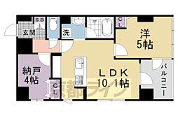 京都地下鉄東西線 二条城前駅 徒歩13分の賃貸マンション 6階1SLDKの間取り