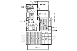 京都市営烏丸線 鞍馬口駅 徒歩20分の賃貸マンション 3階4LDKの間取り