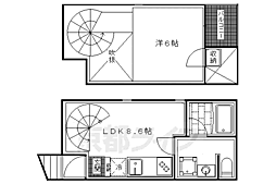 ベル・アスティーレ 1階1LDKの間取り