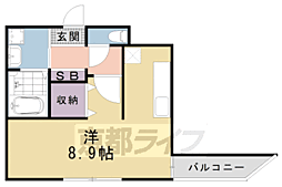 ブランネージュ銀閣寺道 1階/106