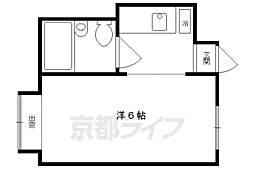メゾン奥山 1Kの間取図画像