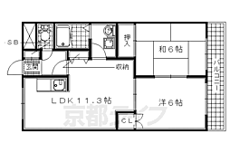 近鉄京都線 新祝園駅 徒歩5分 2階/-