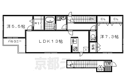 京都市営烏丸線 北大路駅 徒歩14分 2階/-