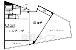 グランコスモ出町柳II 4階/404
