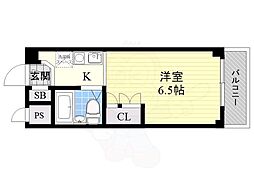 プレサージュ江坂 1Kの間取図画像