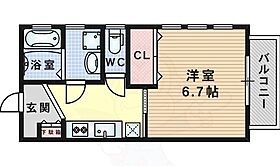 大阪府吹田市南吹田５丁目19番23号（賃貸アパート1K・1階・26.49㎡） その2