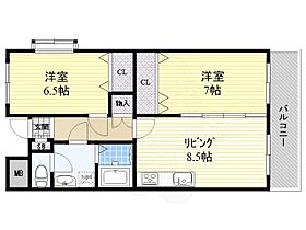 大阪府吹田市末広町12番20号（賃貸マンション2LDK・3階・56.00㎡） その2