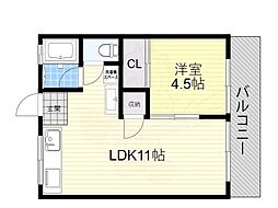 間取図画像 1LDK