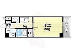 JR東海道・山陽本線 吹田駅 徒歩24分の賃貸マンション 3階1Kの間取り