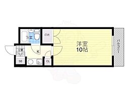 ボナール・ミソノ 1Kの間取図画像