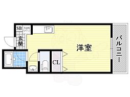 グランドメゾン2 ワンルームの間取図画像