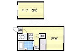 フォレスタ山手町 1Kの間取図画像