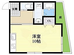 Urastayamate ワンルームの間取図画像