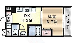 第15関根マンション 1DKの間取図画像