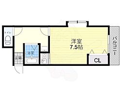 PALときわ ワンルームの間取図画像
