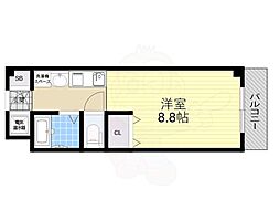 ラ・エスポワール 1Kの間取図画像