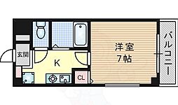 チサトハイツ3 1Kの間取図画像