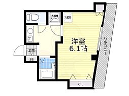 ギャザープレイスセント 1Kの間取図画像