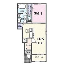 インフィニティエアポートS　A 104 ｜ 秋田県秋田市新屋南浜町（賃貸アパート1LDK・1階・50.01㎡） その2