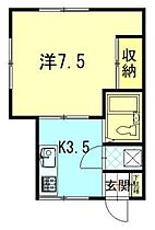 メープルオーク 203 ｜ 秋田県秋田市寺内油田2丁目（賃貸アパート1K・2階・26.49㎡） その2