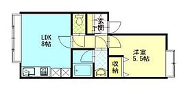 リポーズウイングＫＵＲＯＫＩ　II 1A ｜ 秋田県秋田市仁井田本町1丁目（賃貸アパート1LDK・1階・31.44㎡） その2