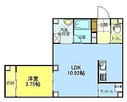 カーサフレンテ南通 301 ｜ 秋田県秋田市南通亀の町（賃貸マンション1LDK・3階・37.12㎡） その2