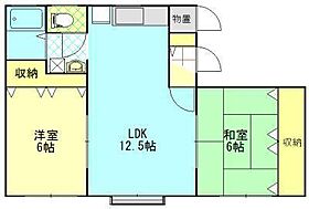 Ｃｏｍｆｏｒｔ’二ツ屋 205 ｜ 秋田県秋田市仁井田二ツ屋2丁目（賃貸アパート2LDK・2階・52.90㎡） その2