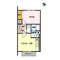 ミルキー 201 ｜ 秋田県秋田市茨島6丁目（賃貸アパート1LDK・2階・39.06㎡） その2