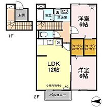 グレイタス川元A 203 ｜ 秋田県秋田市川元山下町（賃貸アパート2LDK・2階・58.62㎡） その2