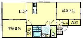 エステートけやき 106 ｜ 秋田県秋田市八橋鯲沼町（賃貸アパート2LDK・1階・60.00㎡） その2