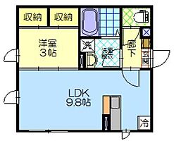 高陽フラット 101 ｜ 秋田県秋田市高陽青柳町（賃貸アパート1LDK・1階・32.82㎡） その2