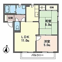 アークヒルズS2 202 ｜ 秋田県秋田市寺内堂ノ沢2丁目（賃貸アパート2LDK・2階・51.00㎡） その2