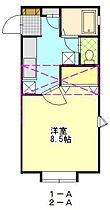 メゾネットタケミ 1-A ｜ 秋田県秋田市柳田字境田（賃貸アパート1K・1階・27.21㎡） その2