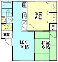 クレセール将軍野 102 ｜ 秋田県秋田市将軍野南3丁目（賃貸アパート2LDK・1階・45.96㎡） その2