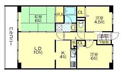 フォレストヒルズ山王 3階3LDKの間取り