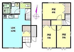ライフキャップ飯島道東 3LDKの間取図画像