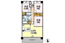 コートビレッジSANNO 3LDKの間取図画像