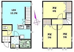ライフキャップ飯島道東 3LDKの間取図画像