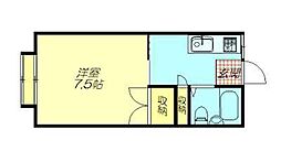 みよしパークハイツ 1Kの間取図画像