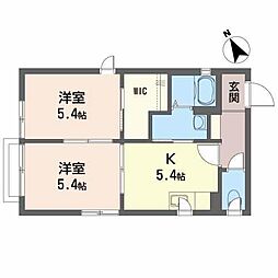 シェリル 2Kの間取図画像