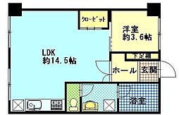 日興ロイヤルマンション 1LDKの間取図画像