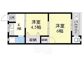 川西ハイツ  ｜ 大阪府茨木市丑寅２丁目（賃貸アパート2K・2階・30.00㎡） その2