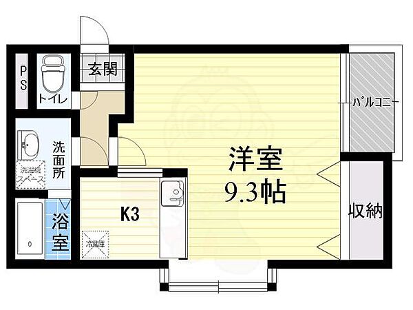 大阪府摂津市正雀本町１丁目(賃貸マンション1K・3階・28.94㎡)の写真 その2