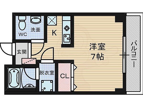 アビタ細川総持寺 304｜大阪府茨木市中総持寺町(賃貸マンション1K・3階・26.20㎡)の写真 その2