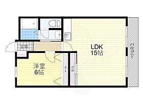 大阪府茨木市水尾３丁目（賃貸マンション1LDK・8階・45.00㎡） その2