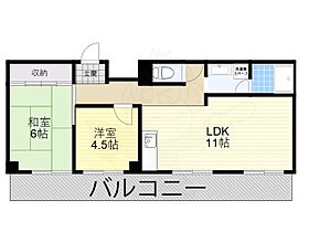 コンプリーション2 3-B ｜ 大阪府茨木市五十鈴町（賃貸マンション2LDK・3階・54.72㎡） その2