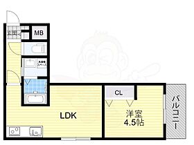 大阪府茨木市丑寅２丁目（賃貸アパート1LDK・1階・33.70㎡） その2