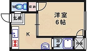 清風マンション 202 ｜ 大阪府茨木市美沢町（賃貸マンション1K・2階・23.00㎡） その2