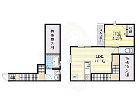 Belle Lead上中条  ｜ 大阪府茨木市上中条１丁目（賃貸アパート1LDK・2階・45.00㎡） その2