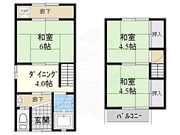 鮎川一丁目貸家